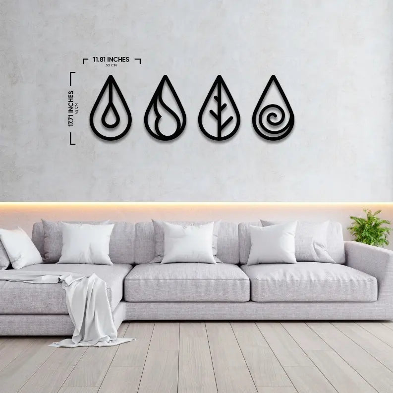 Four Elements Metal Wall Art Monique Store
