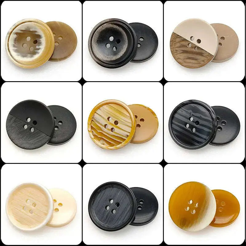Four-Hole-Mixed-Flower-Resin-Button-Wild-Round-Coat-Button-Suit-Suit-Wind-Clothes-Clothing-Accessories-Button-GreatEagleInc-334226622