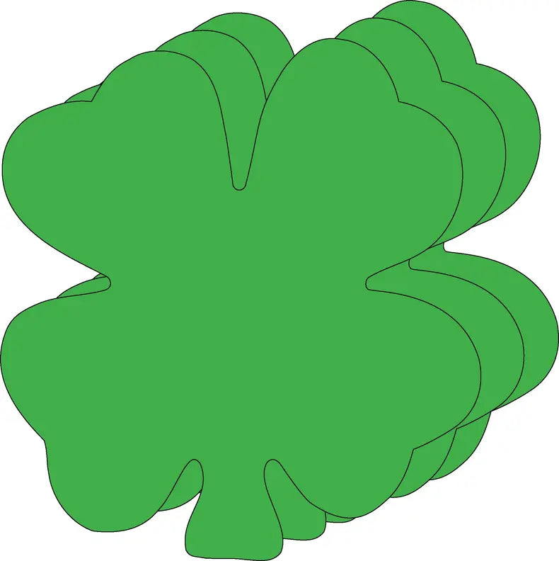 Four Leaf Clover Single Color Super Cut-Outs Creative Shapes