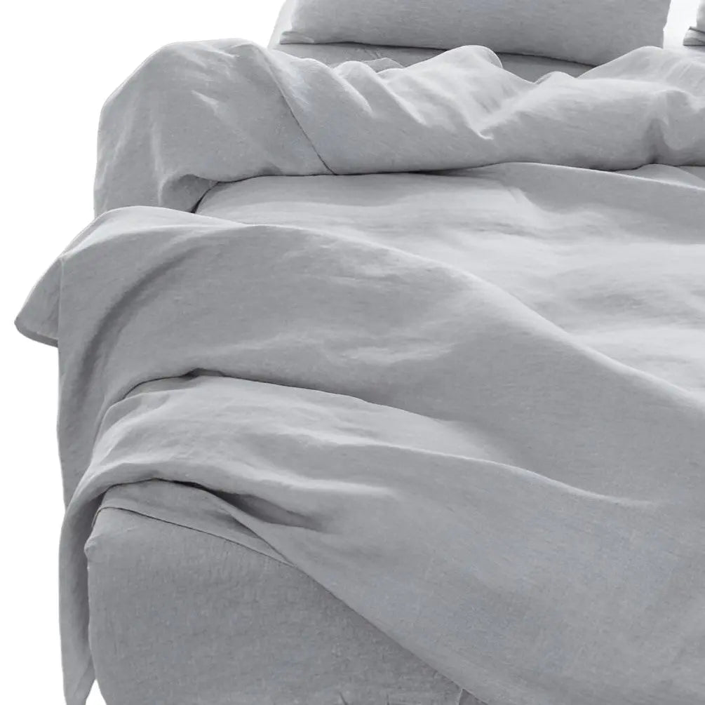 Four Piece Cloud Linen Sheet Set Homeroots Bed & Bath