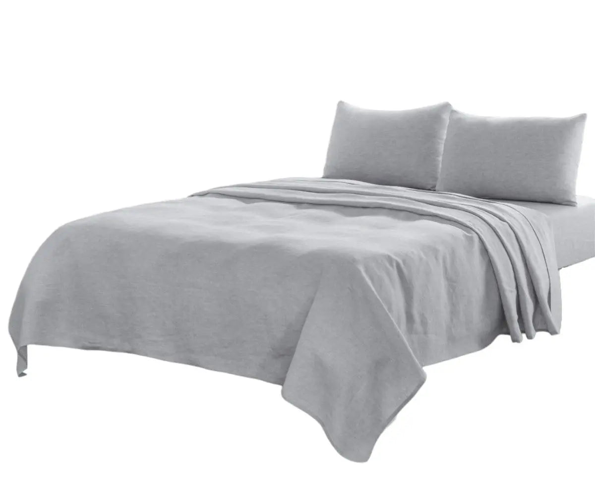 Four Piece Cloud Linen Sheet Set Homeroots Bed & Bath