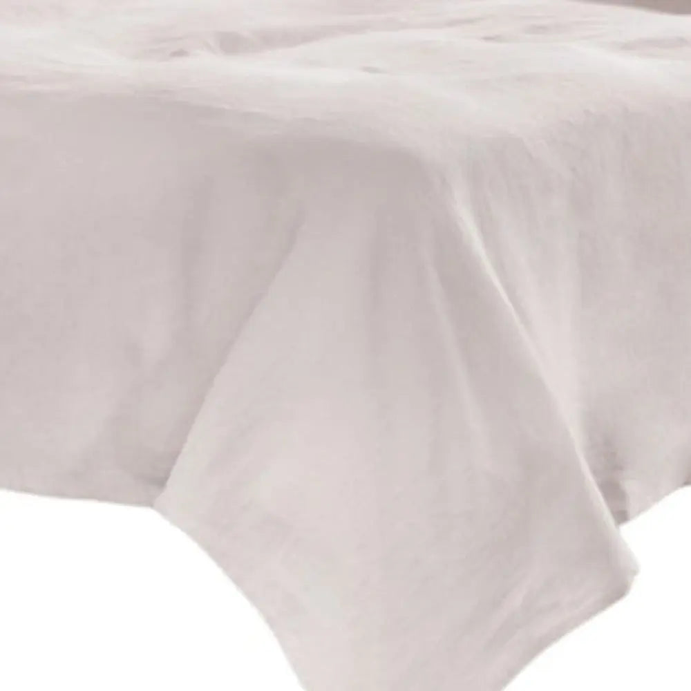 Four Piece Light Pink Linen Twin Sheet Set Homeroots Bed & Bath