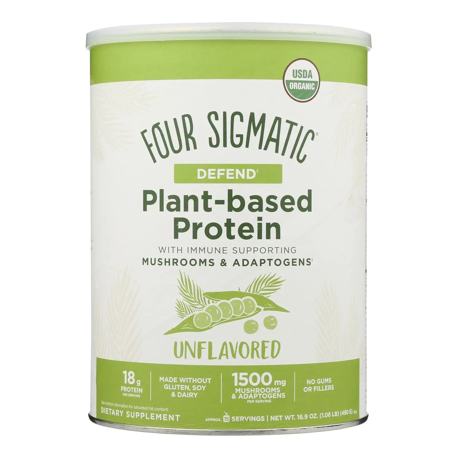 Four Sigmatic - Plnt Based Protein Unflv - 1 Each-16.9 Oz Four Sigmatic