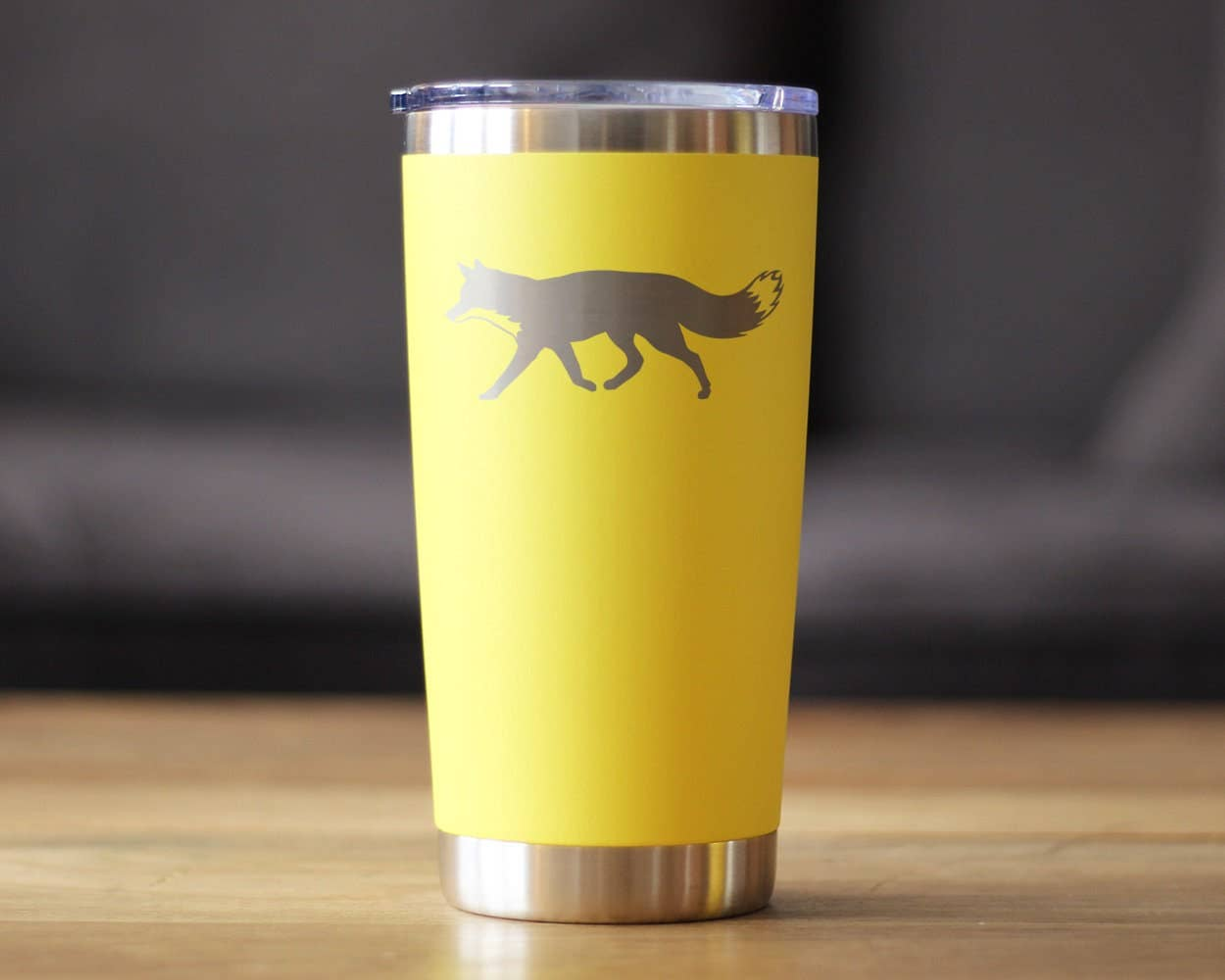 Fox Silhouette Insulated Travel Tumbler - Rustic Cabin Gifts Bevvee