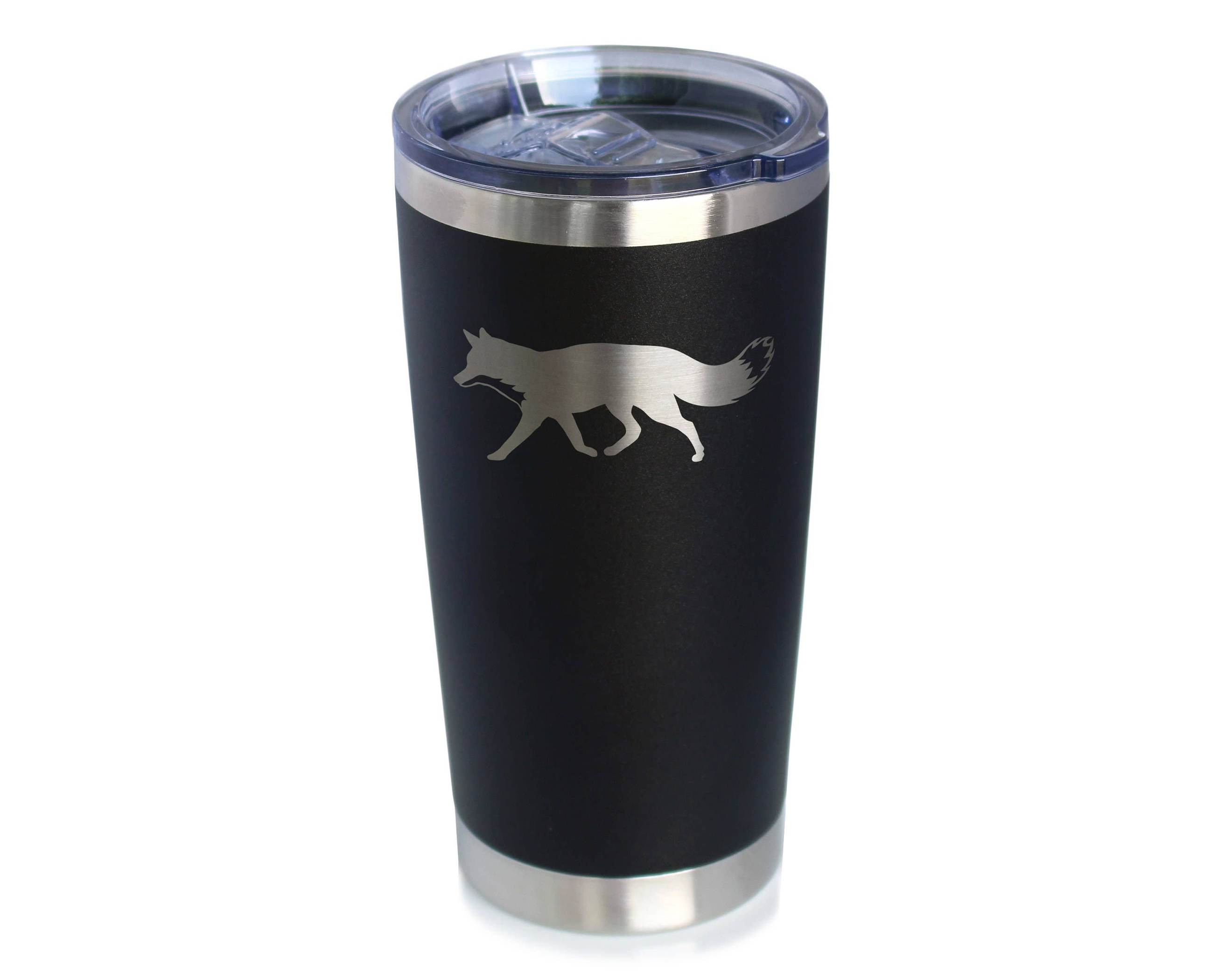 Fox Silhouette Insulated Travel Tumbler - Rustic Cabin Gifts Bevvee