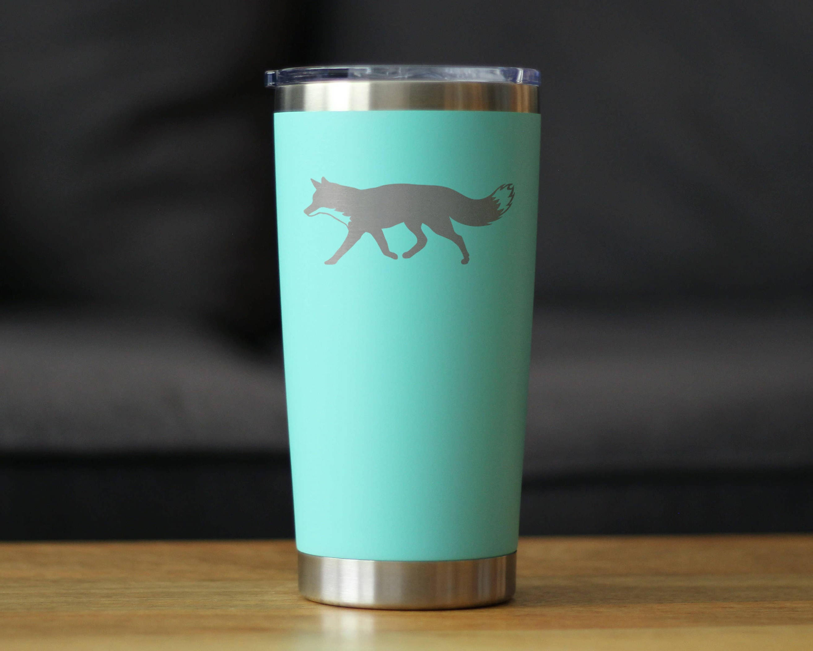 Fox Silhouette Insulated Travel Tumbler - Rustic Cabin Gifts Bevvee