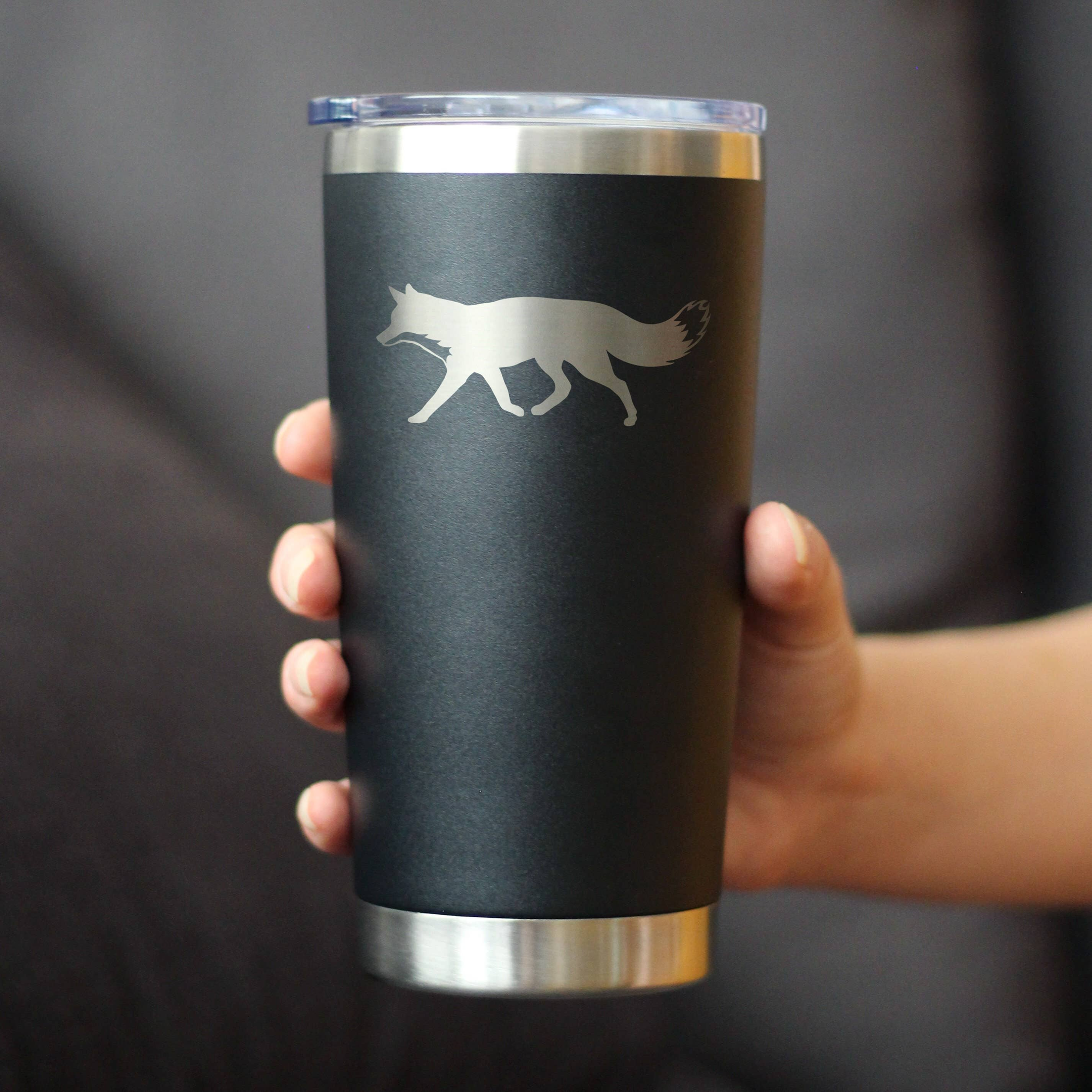 Fox Silhouette Insulated Travel Tumbler - Rustic Cabin Gifts Bevvee