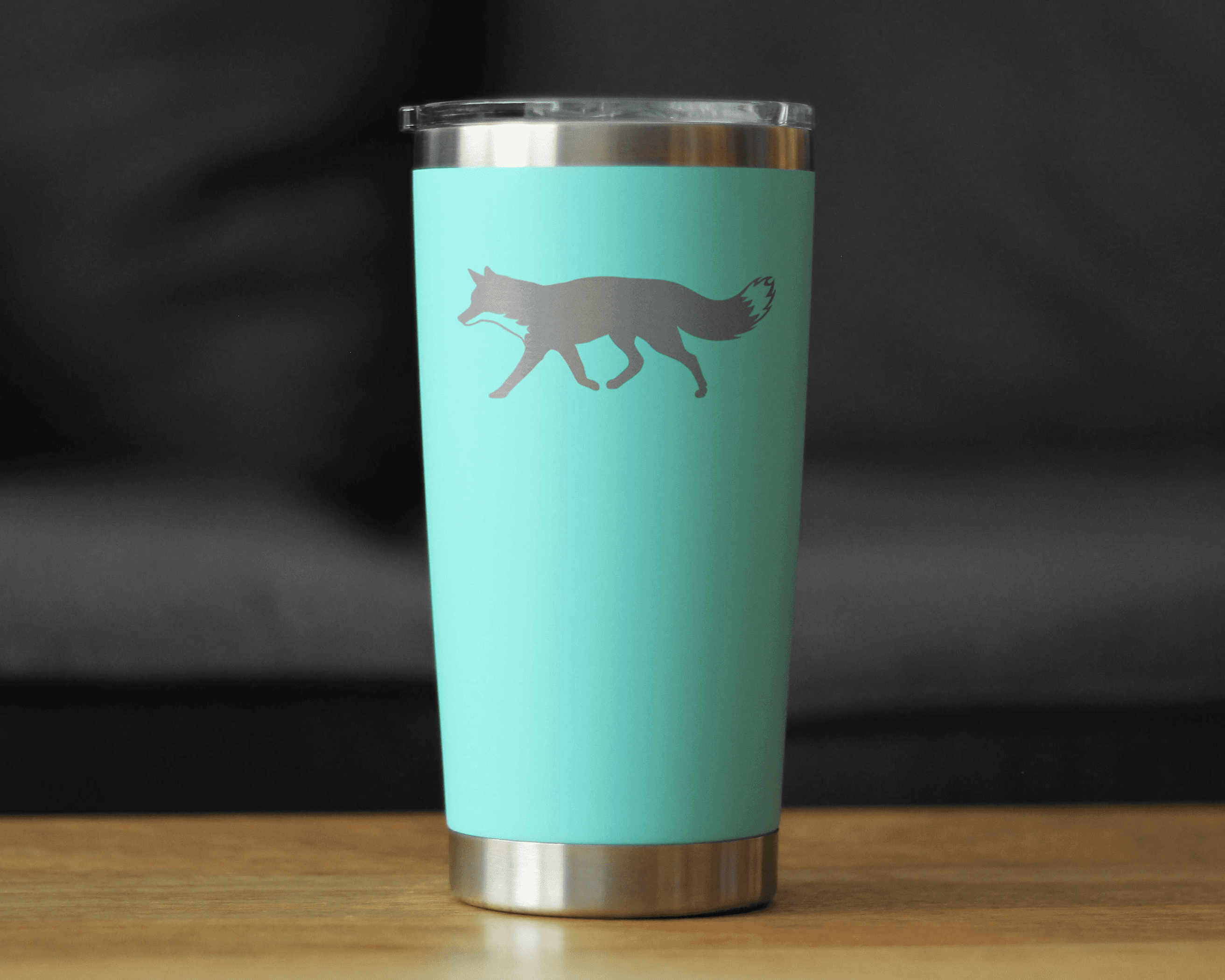 Fox Silhouette Insulated Travel Tumbler - Rustic Cabin Gifts Bevvee