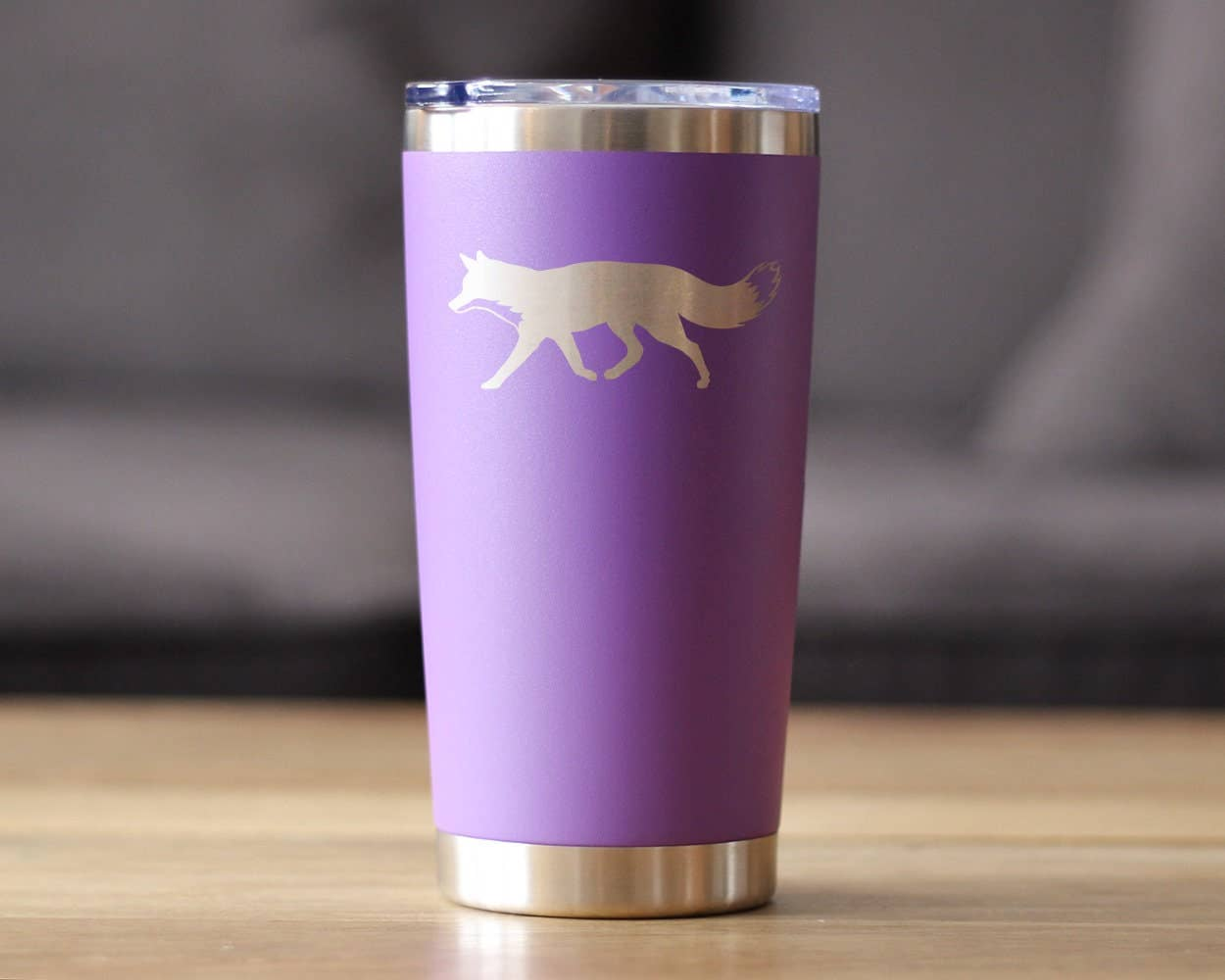 Fox Silhouette Insulated Travel Tumbler - Rustic Cabin Gifts Bevvee