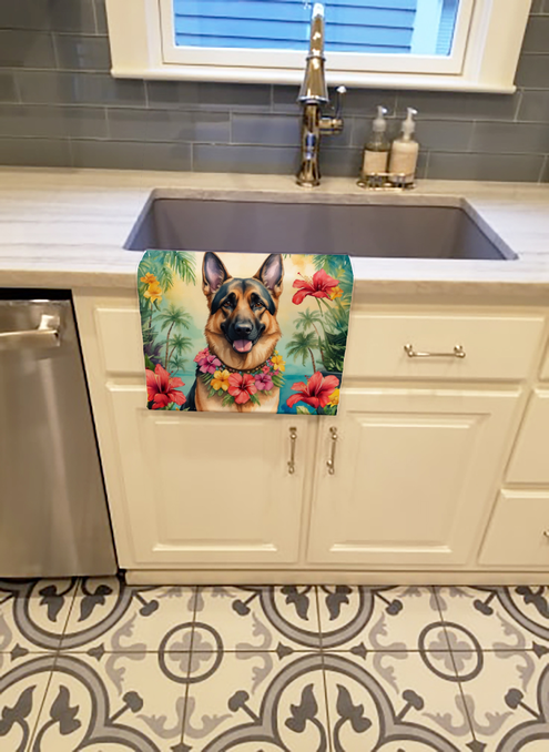 Fox Terrier Luau Pair of Pot Holders Caroline's Treasures
