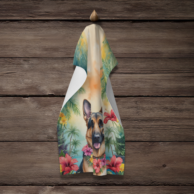 Fox Terrier Luau Pair of Pot Holders Caroline's Treasures