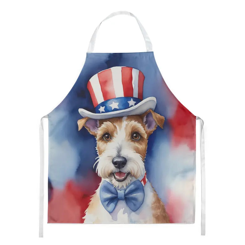 Fox Terrier Patriotic American Apron Caroline's Treasures