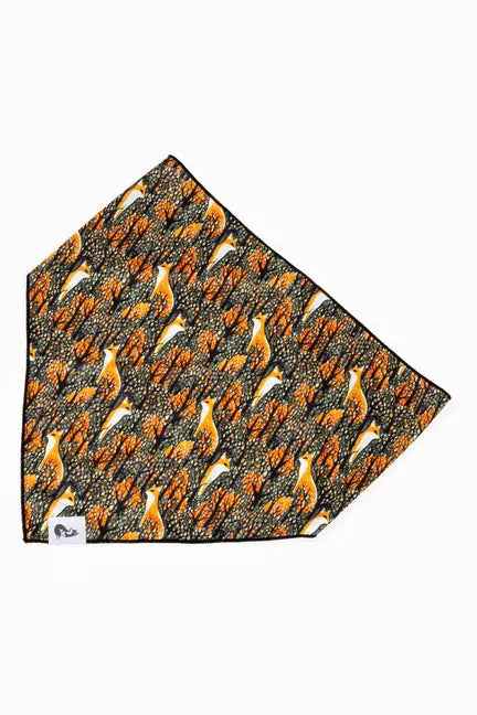Foxes in Fall Dog Bandana & Matching Keychain Aria the Fox