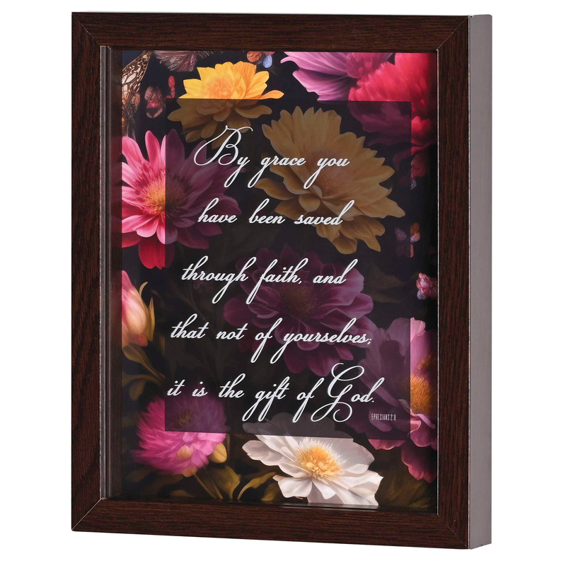Framed Wall Art By Grace 8x10 Eph. 2:8 Dicksons Inc