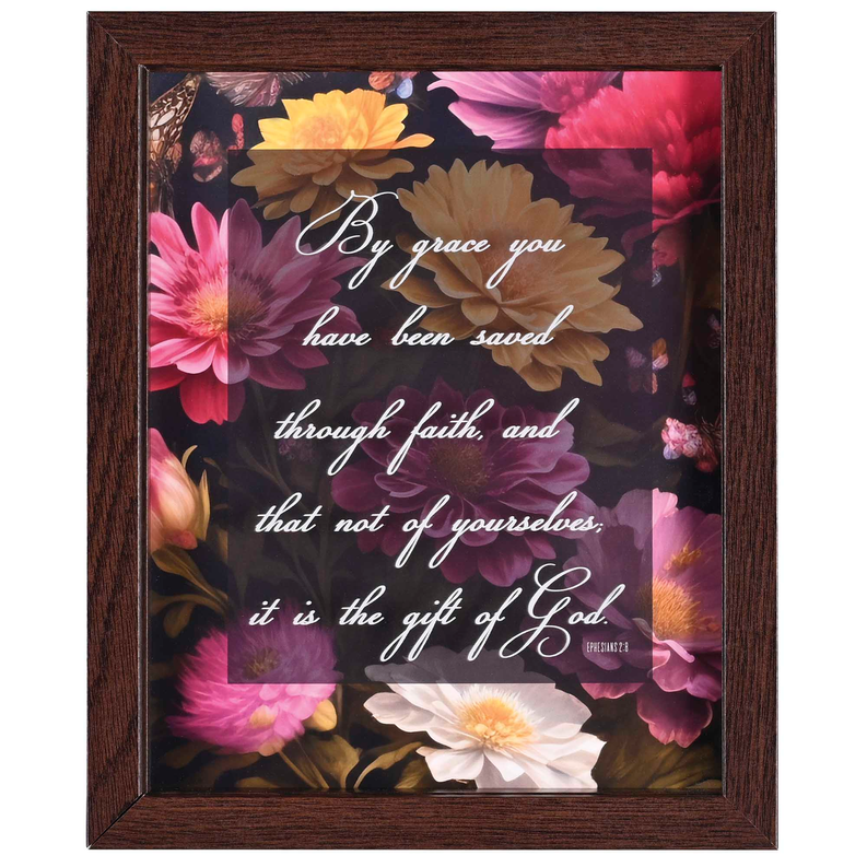 Framed Wall Art By Grace 8x10 Eph. 2:8 Dicksons Inc