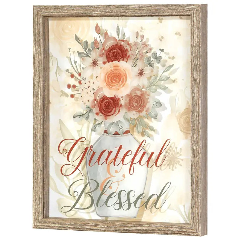 Framed Wall Art Grateful & Blessed Dicksons Inc