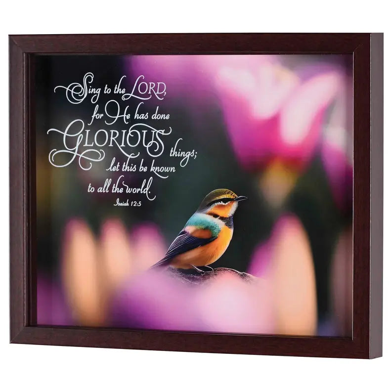 Framed Wall Art Sing To The Lord 14x11 Dicksons Inc