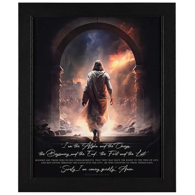 Framed Wall Art Surely I Am Coming 16x20 Dicksons Inc
