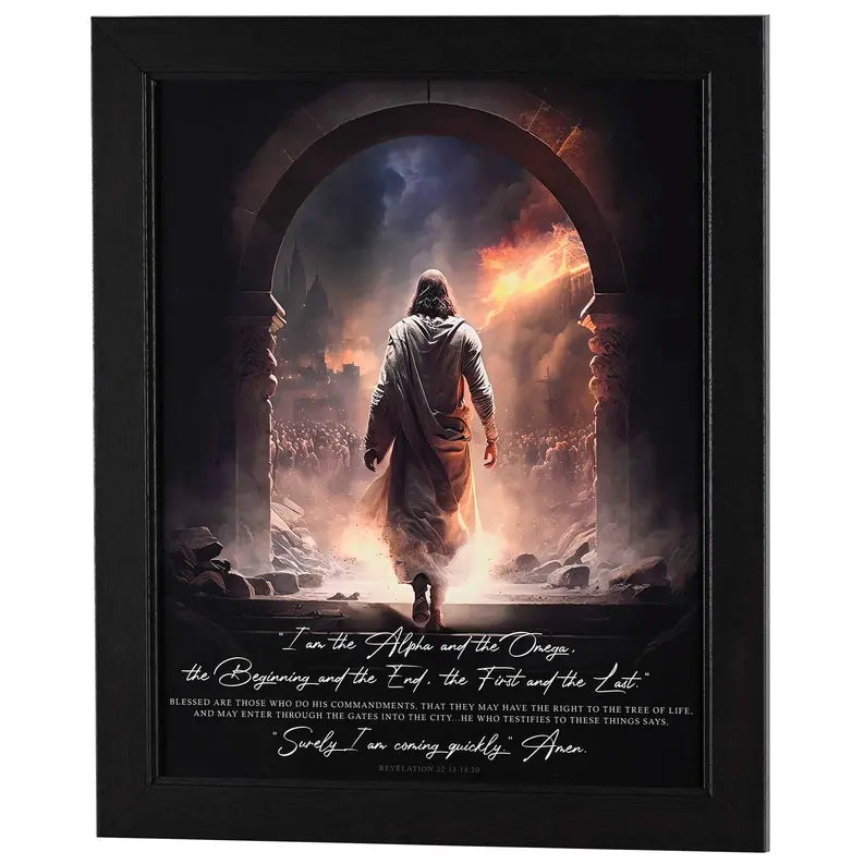 Framed Wall Art Surely I Am Coming 16x20 Dicksons Inc