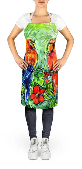 Fred and Freda Parrots Apron Caroline's Treasures