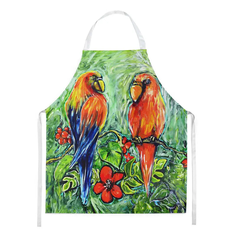Fred and Freda Parrots Apron Caroline's Treasures