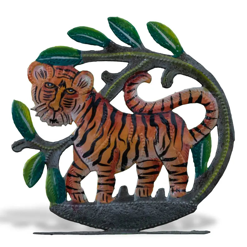Freestanding Painted Tiger Le Primitif Galleries