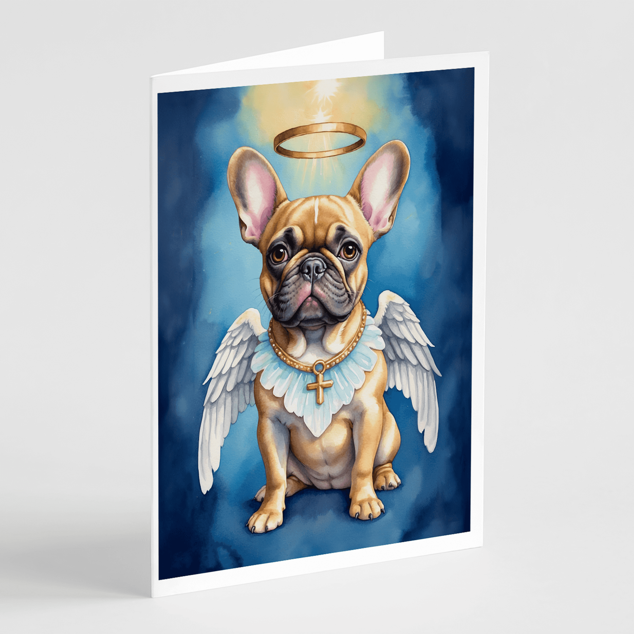 French Bulldog My Angel Greeting Cards Pack of 8 Caroline's Treasures