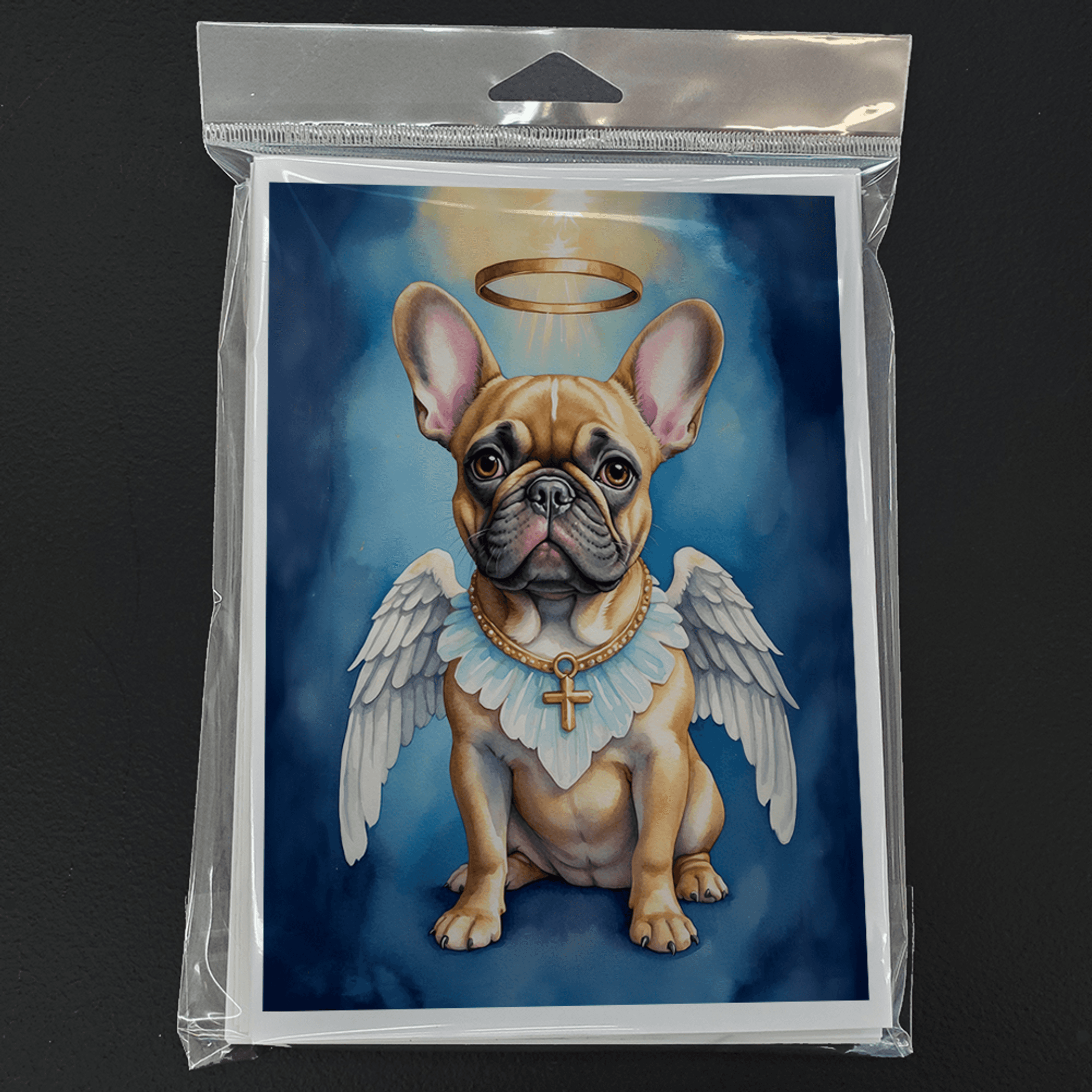 French Bulldog My Angel Greeting Cards Pack of 8 Caroline's Treasures