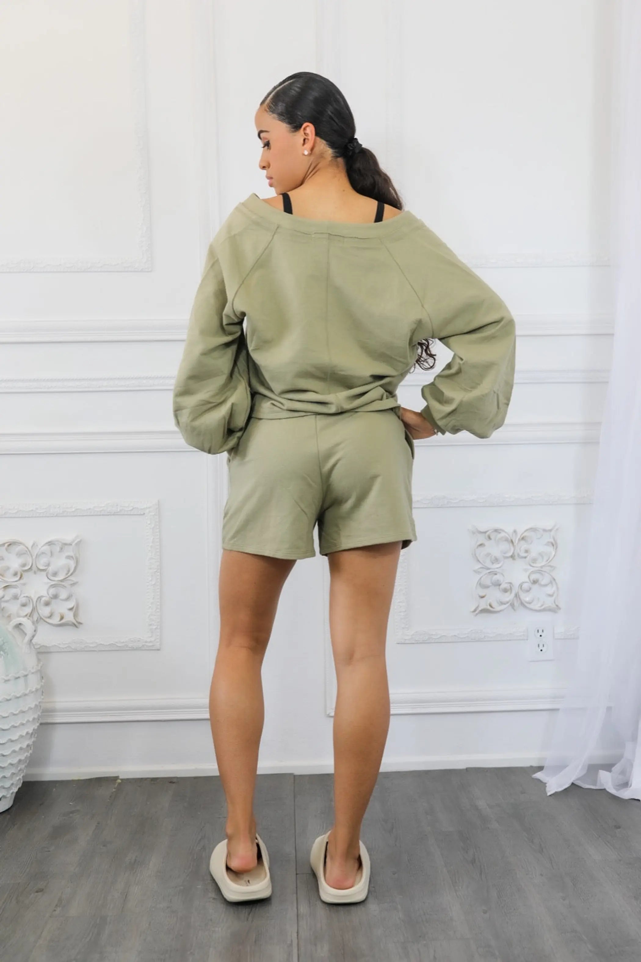 French Terry Cardigan and Short Set SurelyMine