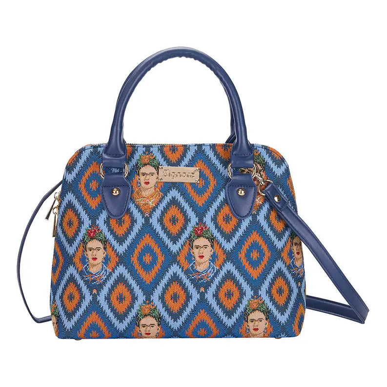 Frida Kahlo Convertible Top Handle Purse Handbag Signare USA
