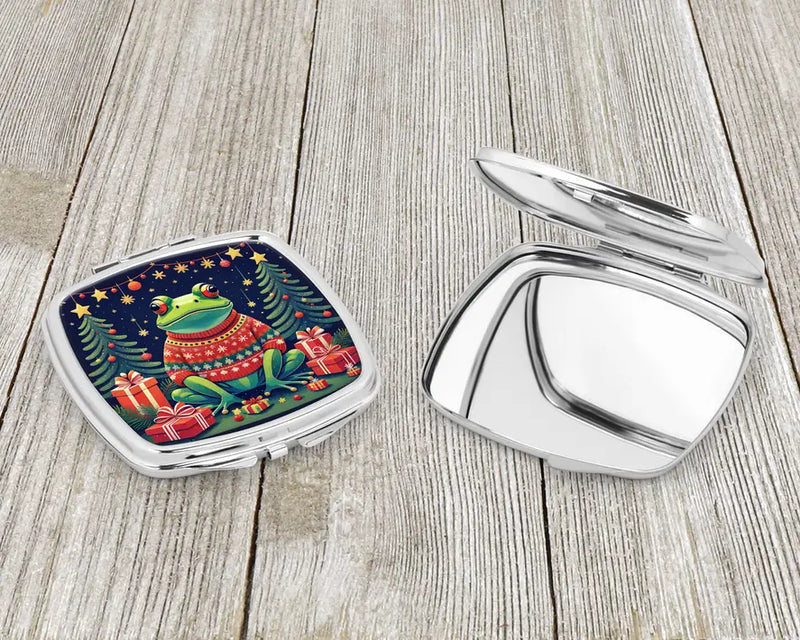 Frog Christmas Compact Mirror Caroline's Treasures