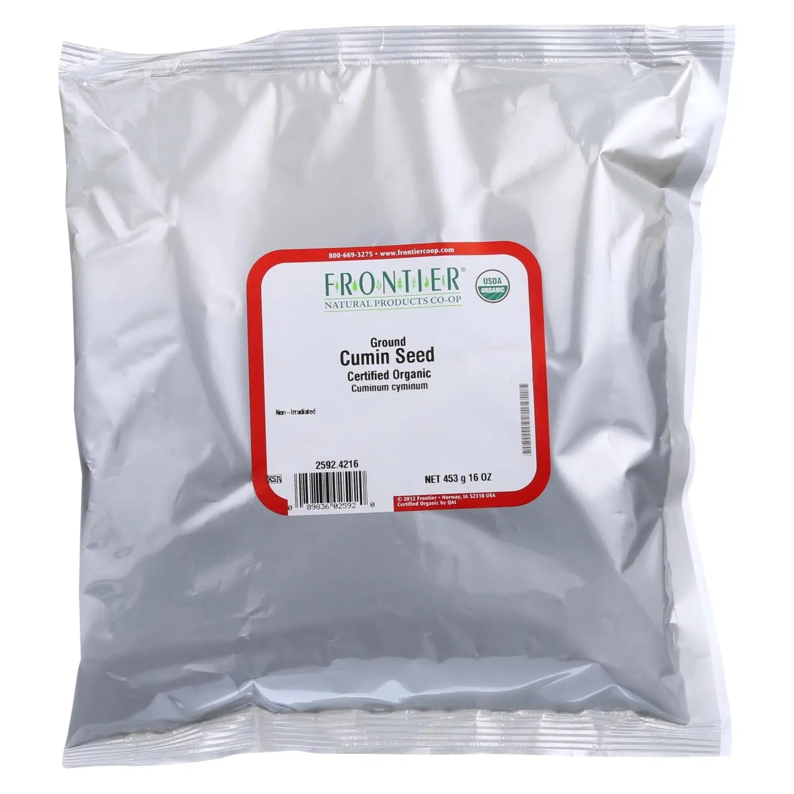 Frontier Herb Cumin Seed Powder - Organic - Ground - Bulk - 1 Lb Frontier Herb