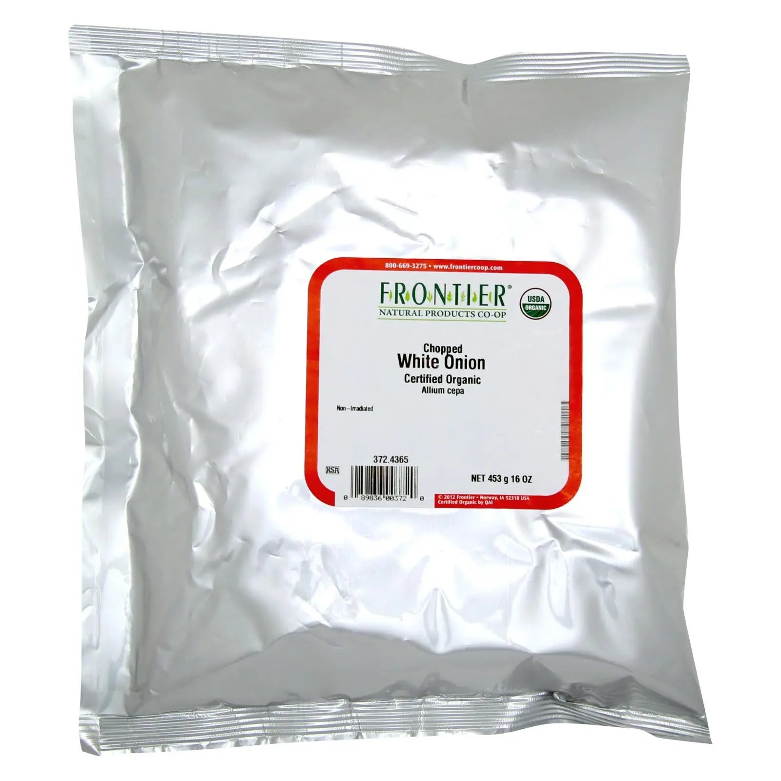 Frontier Herb Onion Organic White Chopped - Single Bulk Item - 1lb Frontier Herb