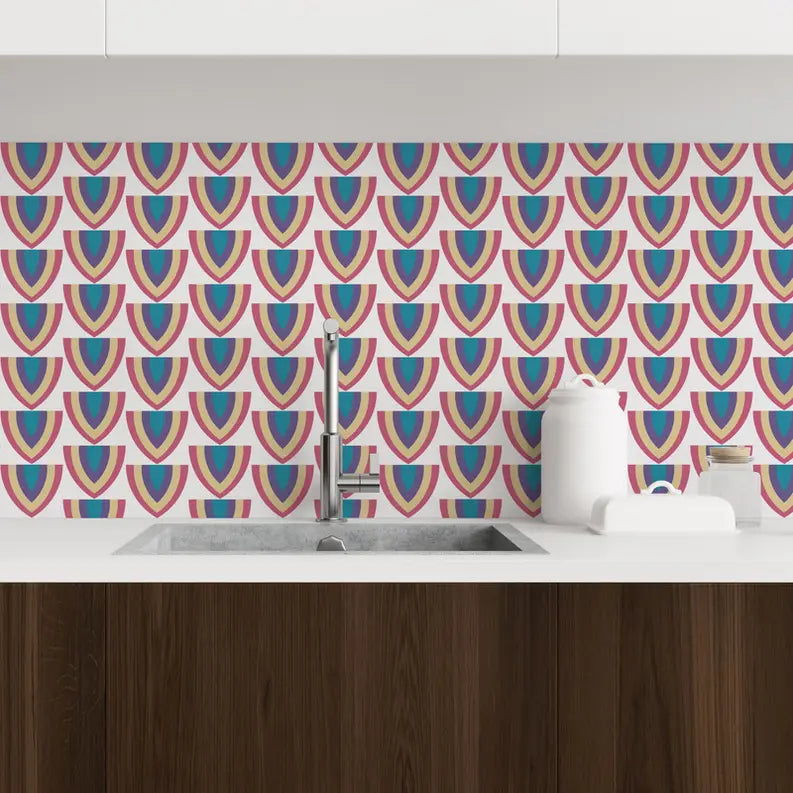 'Fruit Slices' Retro Peel & Stick Wallpaper SBC-LTD