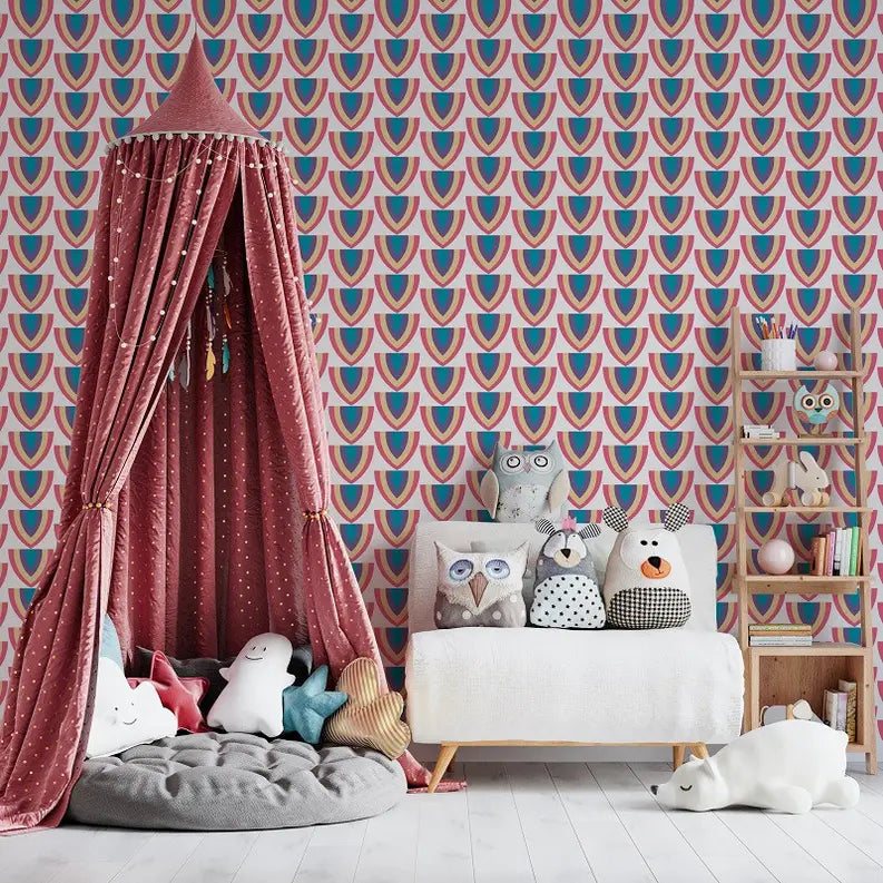 'Fruit Slices' Retro Peel & Stick Wallpaper SBC-LTD