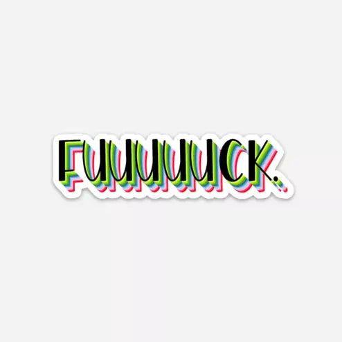 Fuck Sticker Black Cat Bazaar
