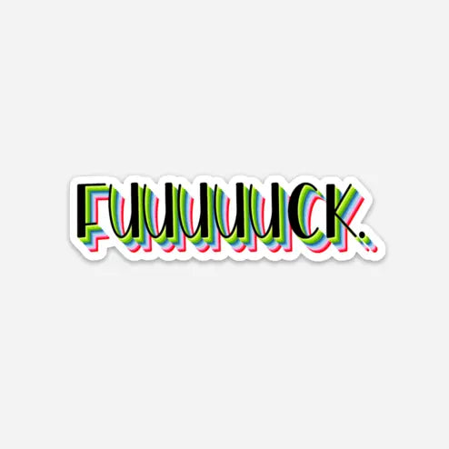 Fuck Sticker Black Cat Bazaar