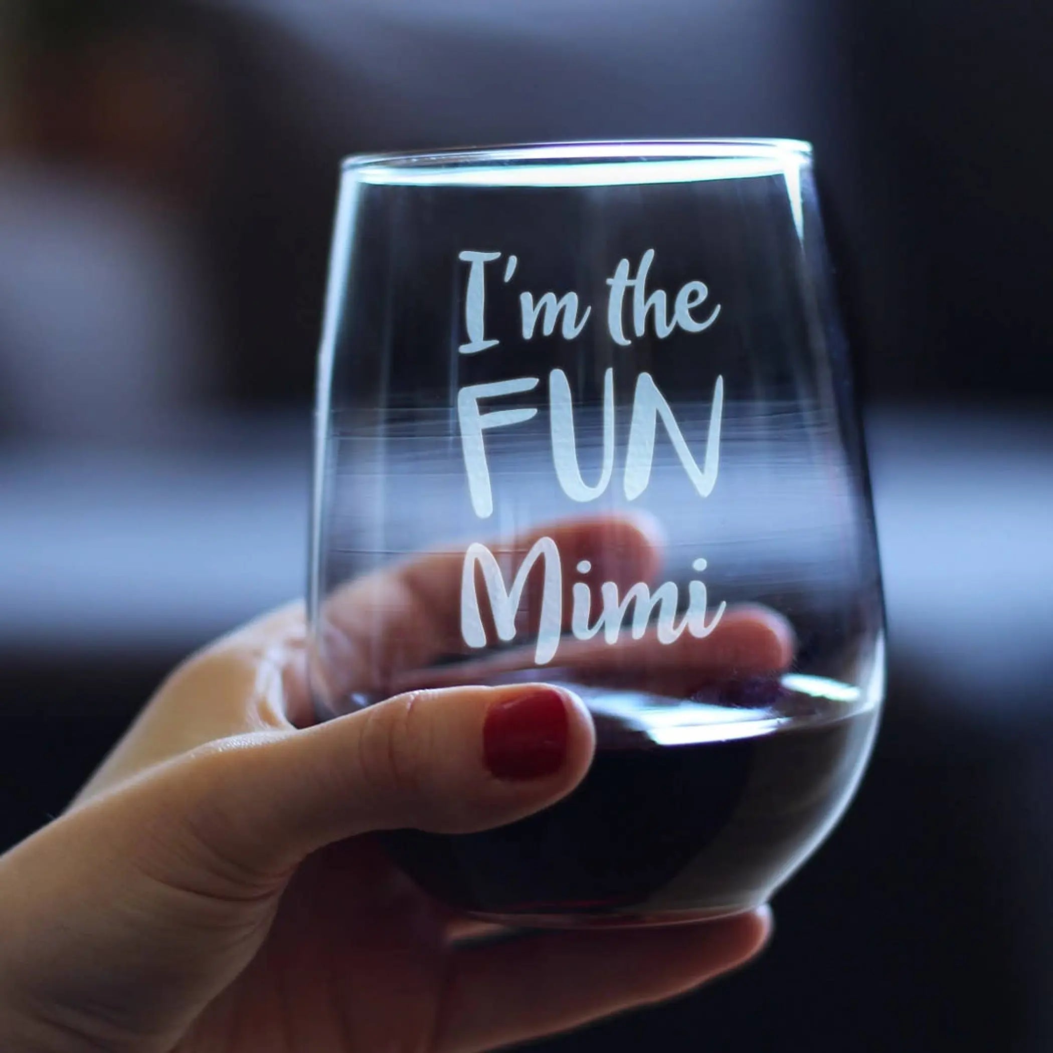 Fun Mimi Stemless Wine Glass - Mother's Day Gifts and Decor Bevvee