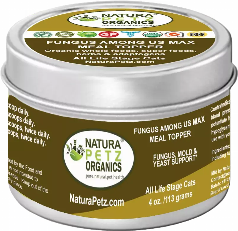 Fungus Among Us Max Meal Topper - Fungus,  Mold & Yeast Support* Dogs Cats Organic Pet Systems