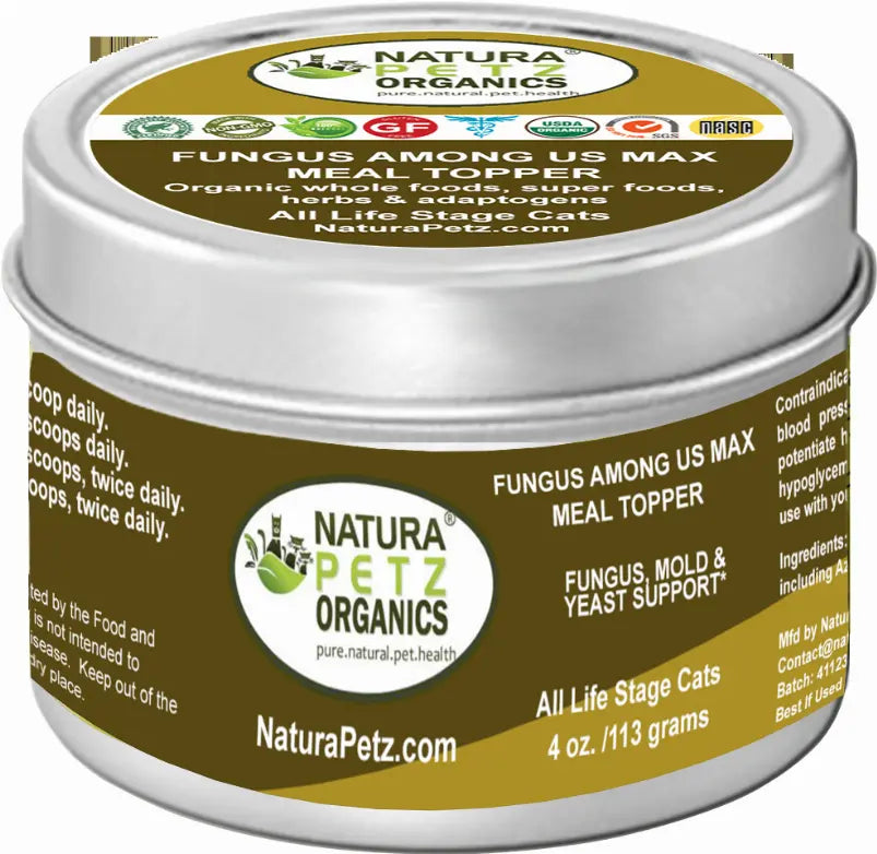 Fungus Among Us Max Meal Topper - Fungus,  Mold & Yeast Support* Dogs Cats Organic Pet Systems