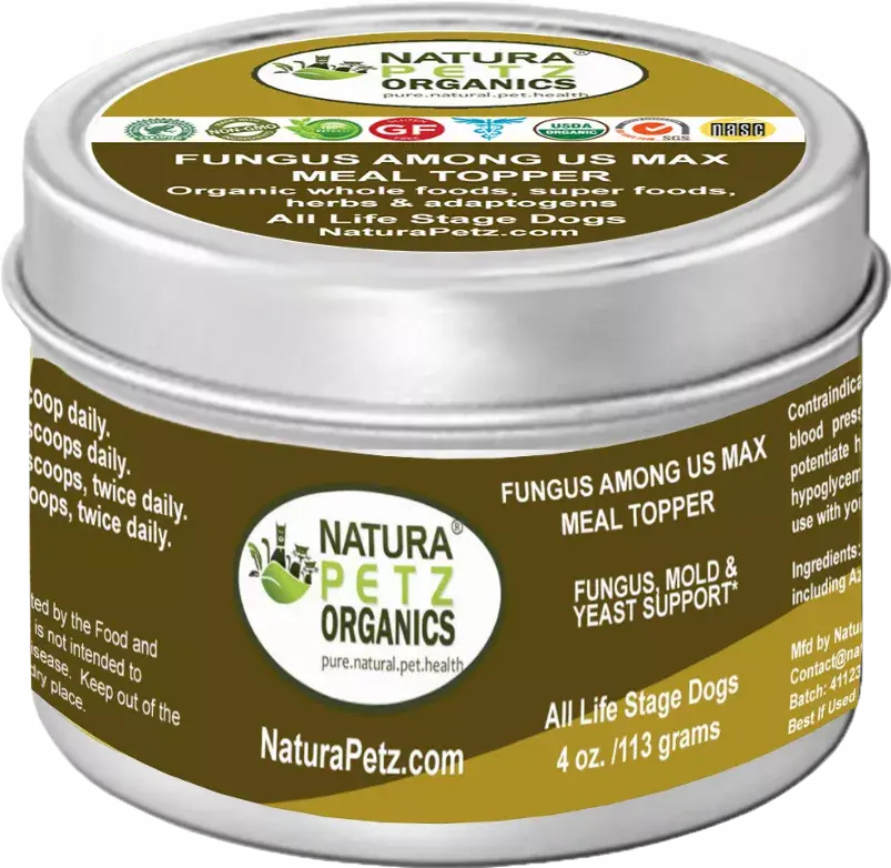 Fungus Among Us Max Meal Topper - Fungus,  Mold & Yeast Support* Dogs Cats Organic Pet Systems