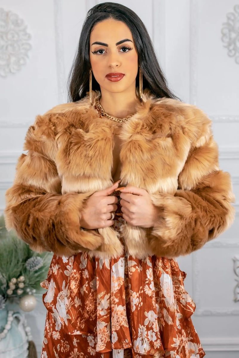 Fur-ever Red Lips N Teeth Faux Fur Jacket SurelyMine