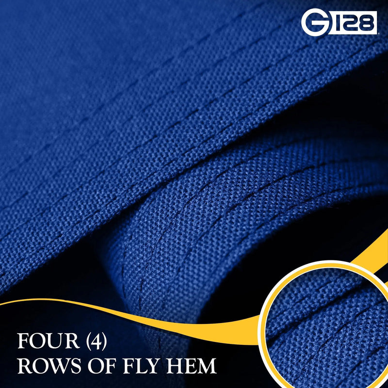 G128 2 Pack: Indiana IN State Flag | 2x3 Ft | StormFlyer Series Embroidered 220GSM Spun Polyester | Embroidered Design, Indoor/Outdoor, Brass Grommets, Heavy Duty, All Weather G128