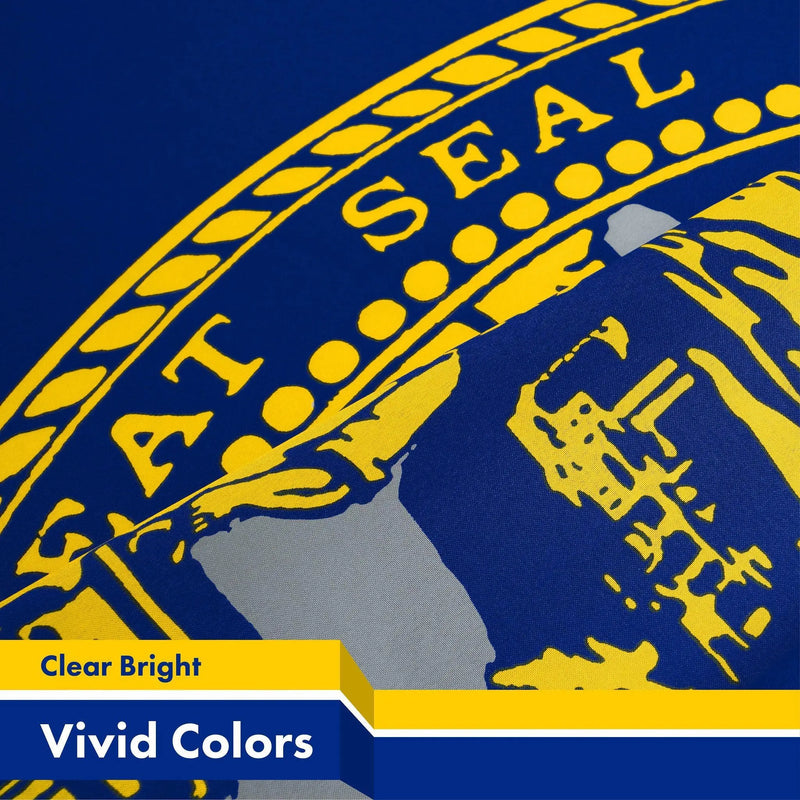 G128 2 Pack: Nebraska NE State Flag | 3x5 Ft | Printed 150D Polyester - Indoor/Outdoor, Vibrant Colors, Brass Grommets, Quality Polyester, Much Thicker More Durable Than 100D 75D Polyester G128