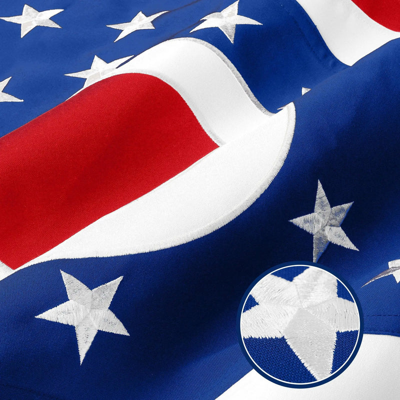 G128 2 Pack: Ohio OH State Flag | 4x6 Ft | StormFlyer Series Embroidered 220GSM Spun Polyester | Embroidered Design, Indoor/Outdoor, Brass Grommets, Heavy Duty, All Weather G128