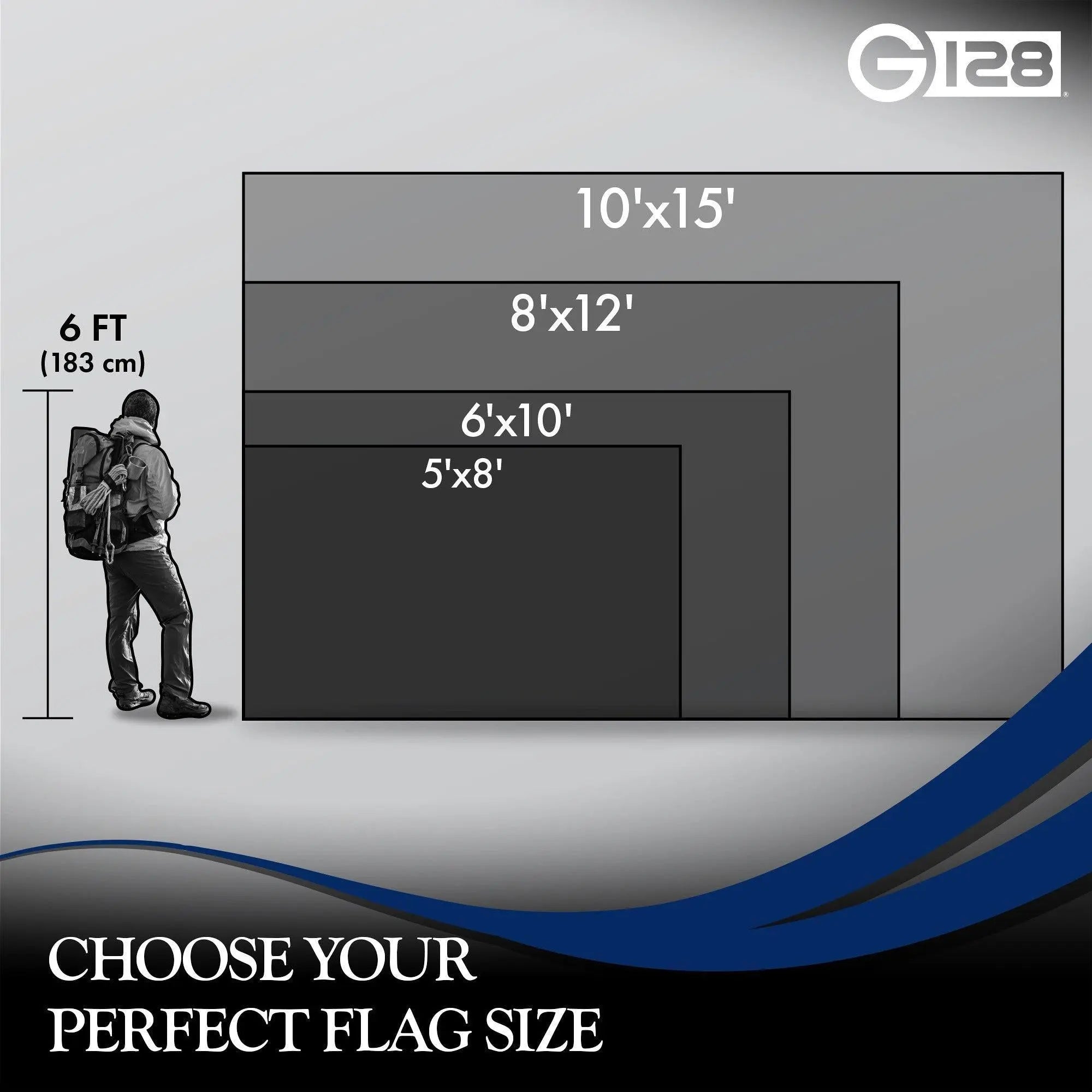 G128 2 Pack: Ohio OH State Flag | 5x8 Ft | StormFlyer Series Embroidered 220GSM Spun Polyester | Embroidered Design, Indoor/Outdoor, Brass Grommets, Heavy Duty, All Weather G128