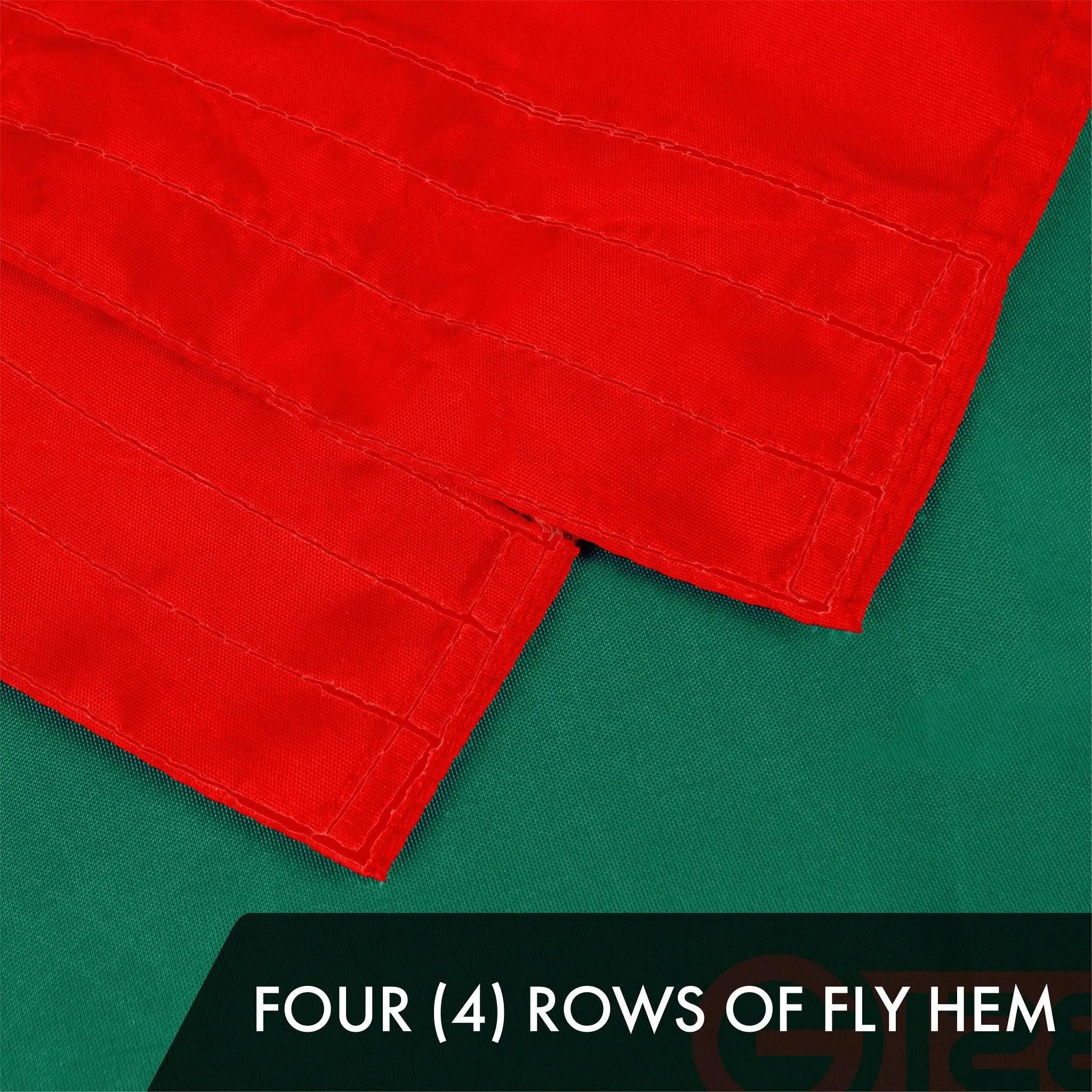 G128 3 Pack: Mexico Mexican Flag | 5x8 Ft | ToughWeave Series Embroidered 300D Polyester | Country Flag, Embroidered Design, Indoor/Outdoor, Brass Grommets G128