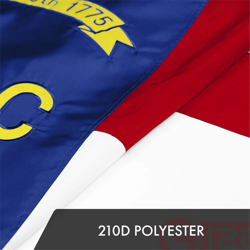 G128 5 Pack: North Carolina State Flag | 2.5x4 Ft | ToughWeave Series Embroidered 300D Polyester | Embroidered Design, Indoor/Outdoor, Brass Grommets G128