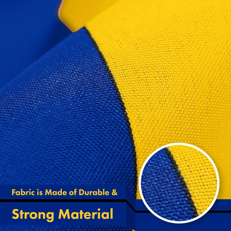 G128 Barbados Barbadian Flag | 3x5 Ft | LiteWeave Pro Series Printed 150D Polyester | Country Flag, Indoor/Outdoor, Vibrant Colors, Brass Grommets, Thicker and More Durable Than 100D 75D Polyester G128