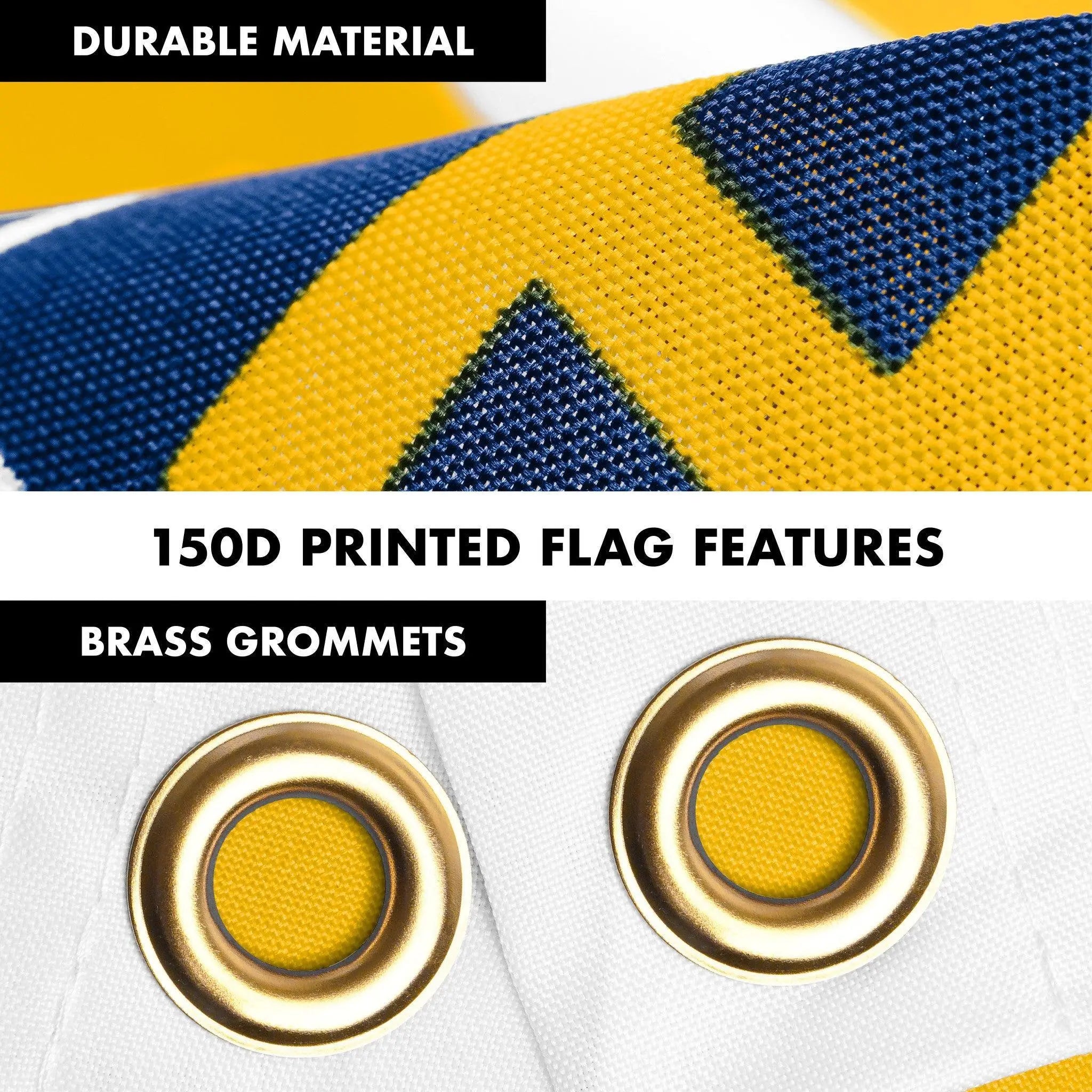 G128 Combo Pack: 6 Ft Tangle Free Spinning Flagpole (Black) & Rhode Island Flag 3x5 Ft Printed 150D Polyester, Brass Grommets (Flag Included) Aluminum Flag Pole G128